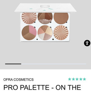 Ofra on the glow palette bronzer highlighter blush